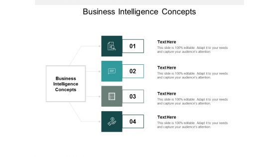 Business Intelligence Concepts Ppt PowerPoint Presentation Summary Designs Download Cpb