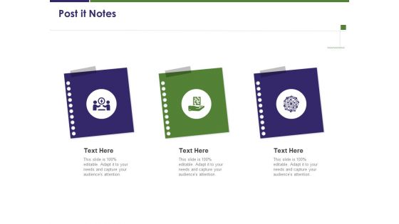 Business Intelligence Report Post It Notes Ppt Pictures Shapes PDF