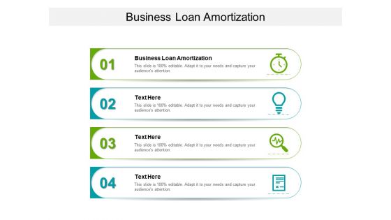Business Loan Amortization Ppt PowerPoint Presentation Slides Portfolio Cpb
