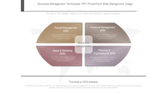 Business Management Techniques Ppt Powerpoint Slide Background Image