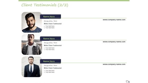 Business Model For E Tutoring Services Proposal Client Testimonials Teamwork Information PDF