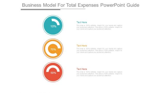 Business Model For Total Expenses Powerpoint Guide