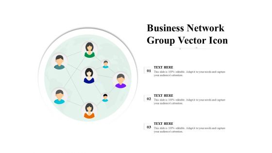 Business Network Group Vector Icon Ppt PowerPoint Presentation Portfolio