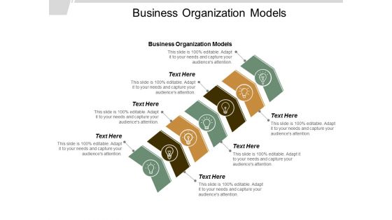 Business Organization Models Ppt Powerpoint Presentation Outline Ideas Cpb