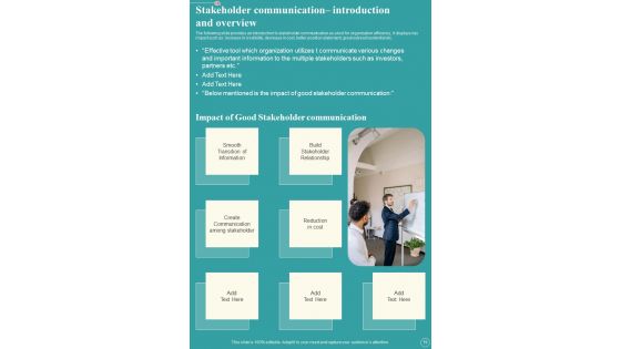 Business PR Communication Plan Template