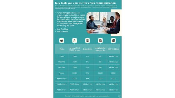 Business PR Communication Plan Template