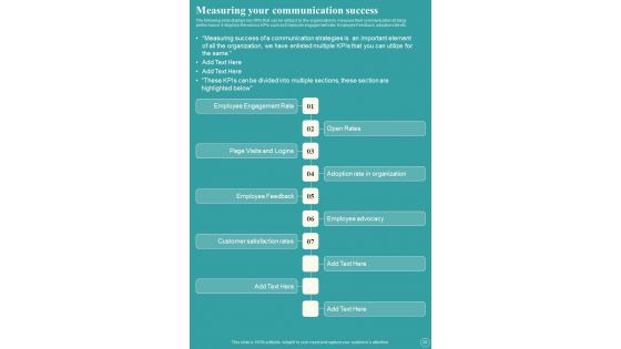Business PR Communication Plan Template