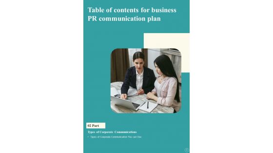 Business PR Communication Plan Template