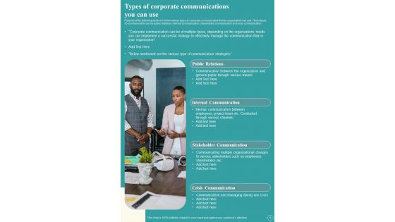 Business PR Communication Plan Template