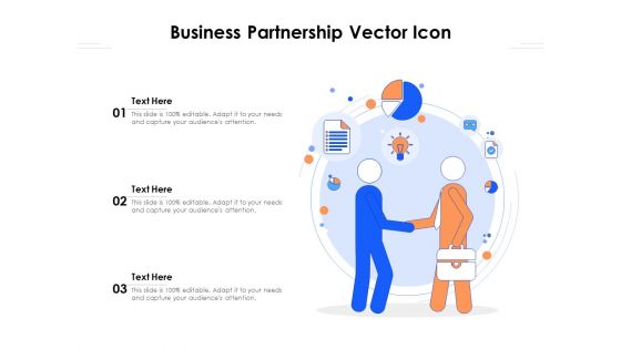 Business Partnership Vector Icon Ppt PowerPoint Presentation Professional Clipart Images PDF