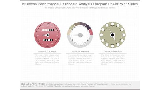 Business Performance Dashboard Analysis Diagram Powerpoint Slides