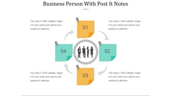 Business Person With Post It Notes Ppt PowerPoint Presentation Professional Influencers