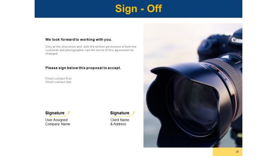 Business Photography Proposal Template Ppt PowerPoint Presentation Complete Deck With Slides