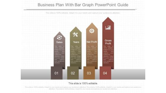 Business Plan With Bar Graph Powerpoint Guide