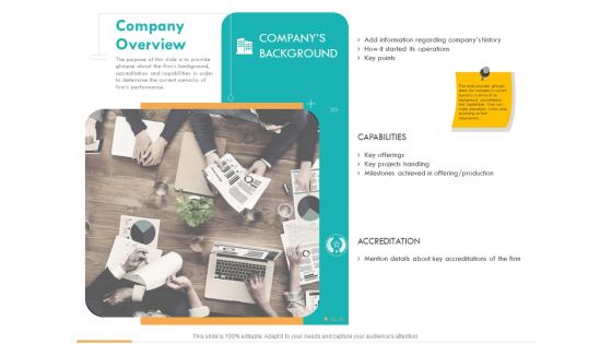 Business Planning And Strategy Playbook Company Overview Ppt PowerPoint Presentation Ideas Graphics Tutorials PDF
