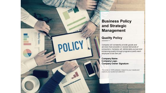 Business Policy And Strategic Management Ppt PowerPoint Presentation Portfolio Guide