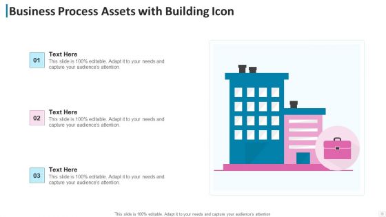 Business Process Assets With Building Icon Sample PDF