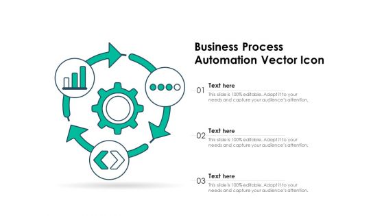 Business Process Automation Vector Icon Ppt PowerPoint Presentation Slides Vector PDF