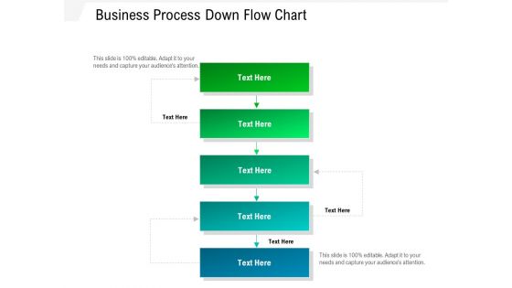 Business Process Down Flow Chart Ppt PowerPoint Presentation Gallery Icon PDF