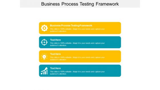 Business Process Testing Framework Ppt PowerPoint Presentation Professional Clipart Images Cpb