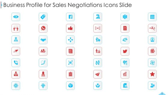 Business Profile For Sales Negotiations Ppt PowerPoint Presentation Complete Deck With Slides