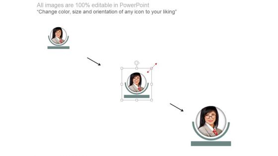 Business Profiles Of Three Leaders Powerpoint Slides