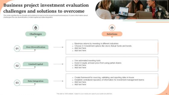 Business Project Investment Evaluation Ppt PowerPoint Presentation Complete Deck With Slides