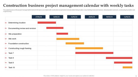 Business Project Management Calendar Ppt PowerPoint Presentation Complete Deck With Slides