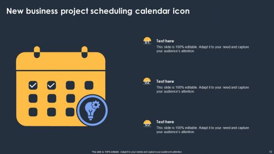 Business Project Scheduling Calendar Ppt PowerPoint Presentation Complete Deck With Slides