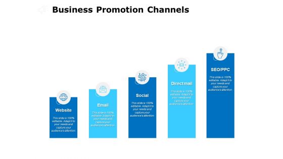 Business Promotion Channels Ppt PowerPoint Presentation Styles Example File