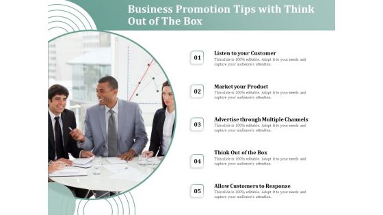 Business Promotion Tips With Think Out Of The Box Ppt PowerPoint Presentation File Backgrounds PDF Business Promotion Tips With Think Out Of The Box Ppt PowerPoint Presentation File Backgrounds PDF