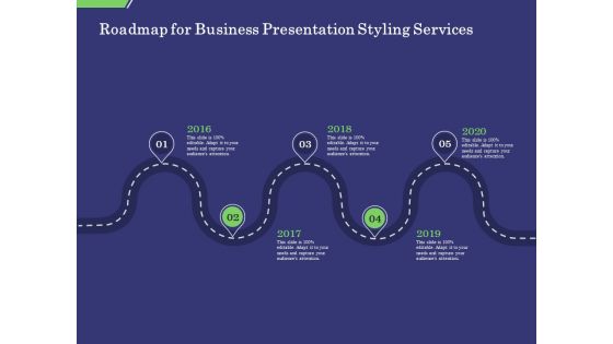 Business Proposal Roadmap For Business Presentation Styling Services Ppt Styles Brochure PDF Business Proposal Roadmap For Business Presentation Styling Services Ppt Styles Brochure PDF