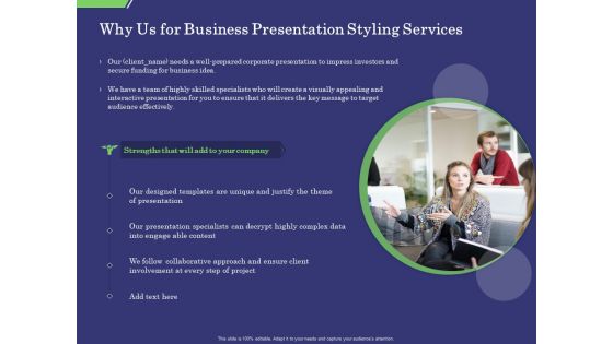 Business Proposal Why Us For Business Presentation Styling Services Ppt Summary Good PDF Business Proposal Why Us For Business Presentation Styling Services Ppt Summary Good PDF