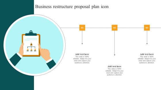 Business Restructure Proposal Plan Icon Summary PDF