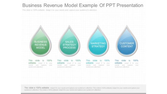 Business Revenue Model Example Of Ppt Presentation