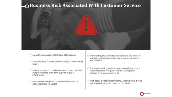 Business Risk Associated With Customer Service Template Ppt PowerPoint Presentation Portfolio Graphics Download