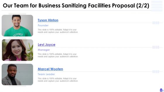 Business Sanitizing Facilities Proposal Ppt PowerPoint Presentation Complete Deck With Slides