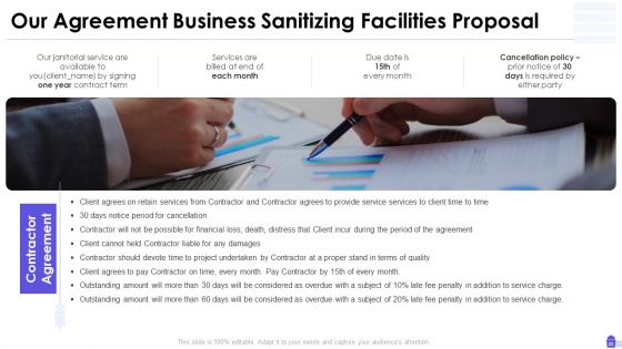 Business Sanitizing Facilities Proposal Ppt PowerPoint Presentation Complete Deck With Slides