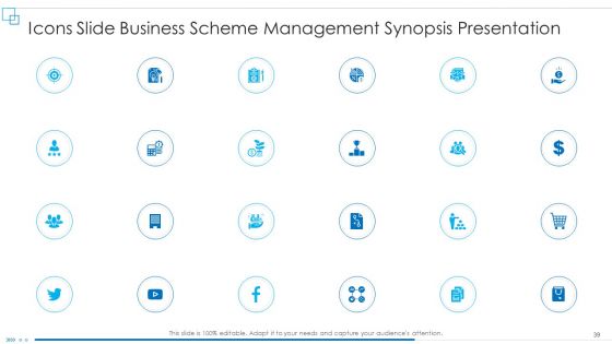 Business Scheme Management Synopsis Presentation Ppt PowerPoint Presentation Complete Deck With Slides
