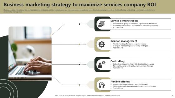 Business Services Marketing Strategy Ppt PowerPoint Presentation Complete Deck With Slides