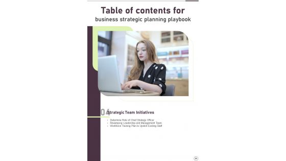 Business Strategic Planning Playbook Template
