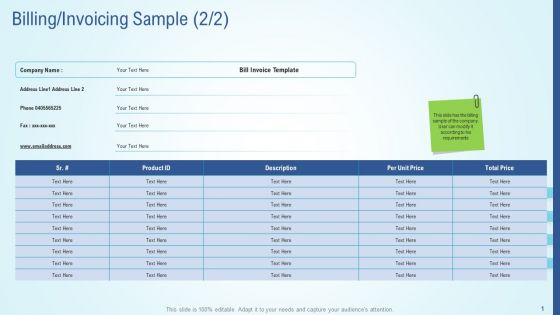Business Strategy Development Process Billing Invoicing Sample Product Demonstration PDF