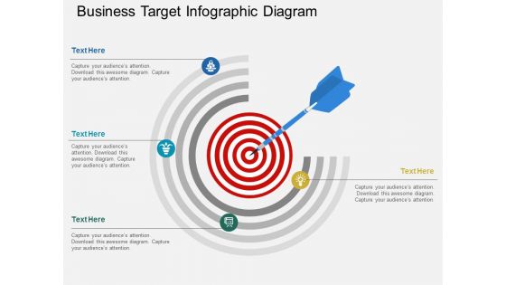 Business Target Infographic Diagram Powerpoint Template