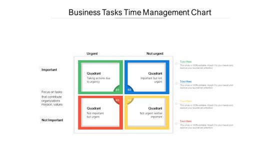 Business Tasks Time Management Chart Ppt Powerpoint Presentation Inspiration Background Pdf