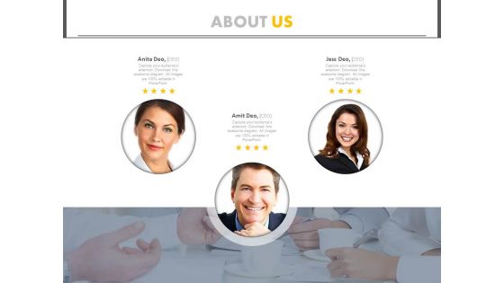Business Team About Us Design Powerpoint Slides