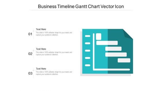 Business Timeline Gantt Chart Vector Icon Ppt PowerPoint Presentation Infographic Template Gridlines PDF
