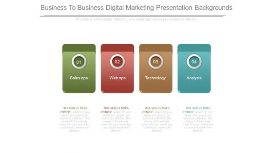 Business To Business Digital Marketing Presentation Backgrounds Business To Business Digital Marketing Presentation Backgrounds