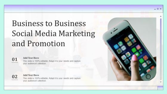 Business To Business Social Media Marketing And Promotion Brochure PDF Business To Business Social Media Marketing And Promotion Brochure PDF