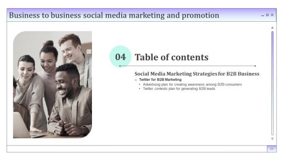 Business To Business Social Media Marketing And Promotion Ppt PowerPoint Presentation Complete Deck With Slides