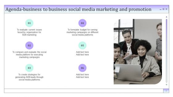 Business To Business Social Media Marketing And Promotion Ppt PowerPoint Presentation Complete Deck With Slides